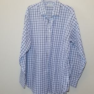 Jack Stone Blue/Black Plaid Button Down